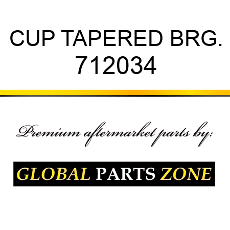 CUP TAPERED BRG. 712034