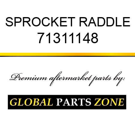 SPROCKET RADDLE 71311148