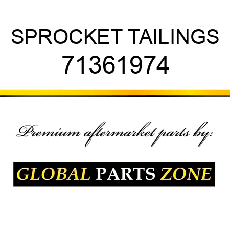SPROCKET TAILINGS 71361974