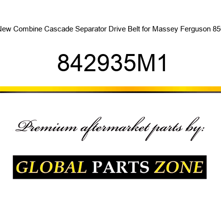 New Combine Cascade Separator Drive Belt for Massey Ferguson 850 842935M1