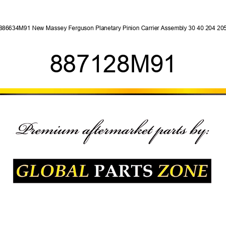 1886634M91 New Massey Ferguson Planetary Pinion Carrier Assembly 30 40 204 205 + 887128M91