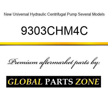 New Universal Hydraulic Centrifugal Pump Several Models 9303CHM4C