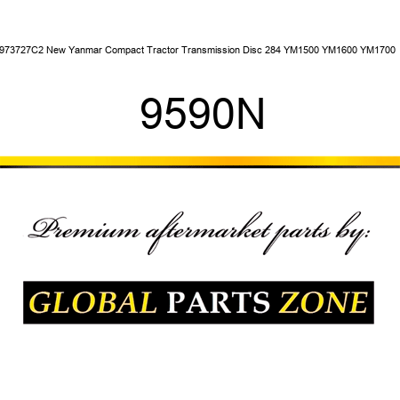 973727C2 New Yanmar Compact Tractor Transmission Disc 284 YM1500 YM1600 YM1700 + 9590N