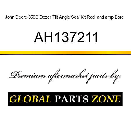 John Deere 850C Dozer Tilt Angle Seal Kit Rod & Bore + AH137211