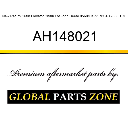 New Return Grain Elevator Chain For John Deere 9560STS 9570STS 9650STS+ AH148021