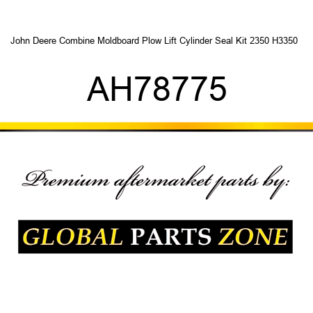 John Deere Combine Moldboard Plow Lift Cylinder Seal Kit 2350 H3350 + AH78775