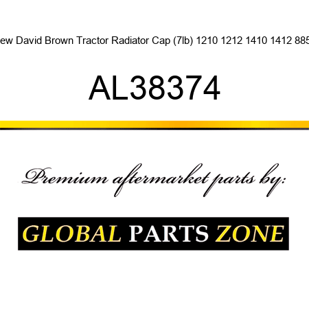 New David Brown Tractor Radiator Cap (7lb) 1210 1212 1410 1412 885 + AL38374