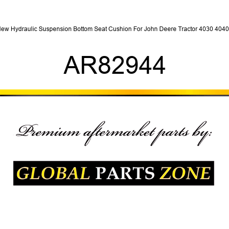 New Hydraulic Suspension Bottom Seat Cushion For John Deere Tractor 4030 4040 + AR82944