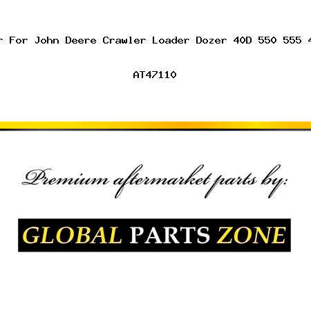 New Muffler For John Deere Crawler Loader Dozer 40D 550 555 455D 344G + AT47110