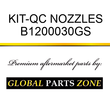 KIT-QC NOZZLES B1200030GS