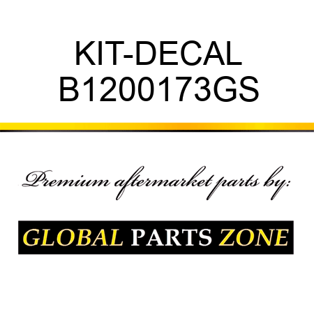 KIT-DECAL B1200173GS