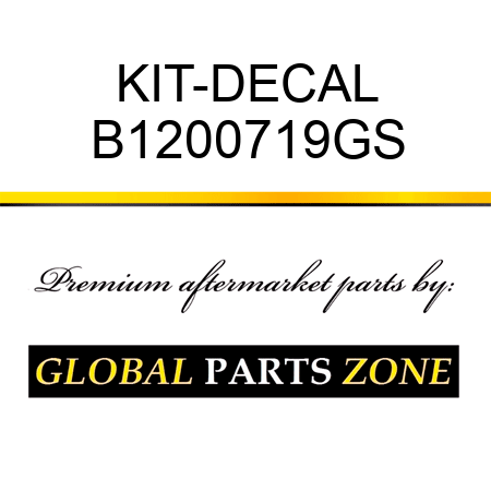 KIT-DECAL B1200719GS