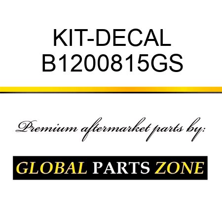 KIT-DECAL B1200815GS