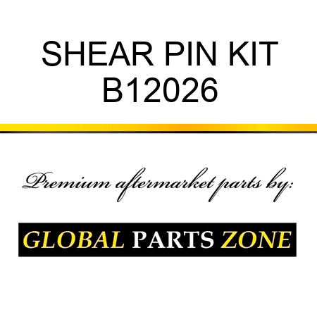 SHEAR PIN KIT B12026
