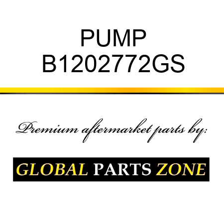 PUMP B1202772GS