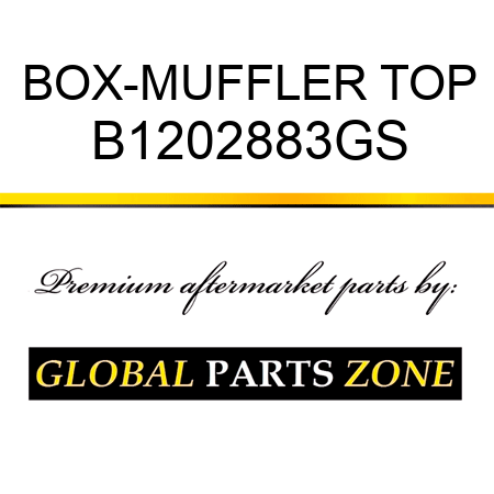 BOX-MUFFLER TOP B1202883GS