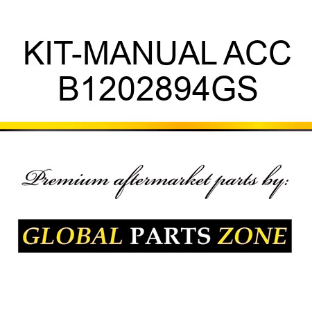 KIT-MANUAL ACC B1202894GS