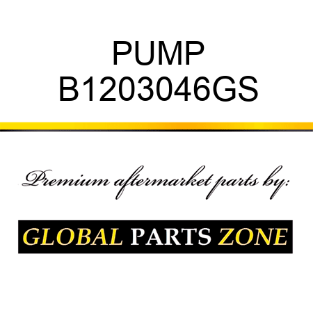 PUMP B1203046GS