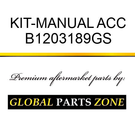 KIT-MANUAL ACC B1203189GS
