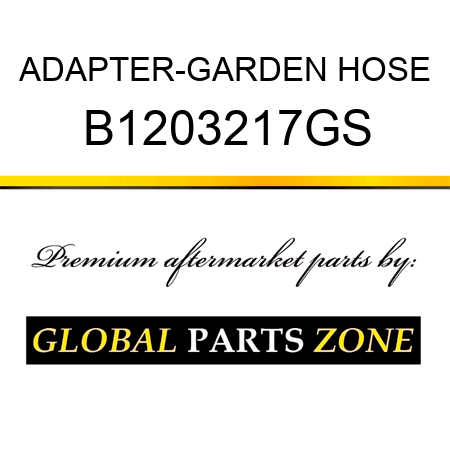 ADAPTER-GARDEN HOSE B1203217GS