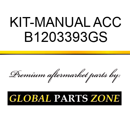 KIT-MANUAL ACC B1203393GS