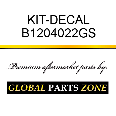KIT-DECAL B1204022GS