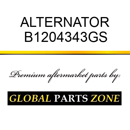 ALTERNATOR B1204343GS