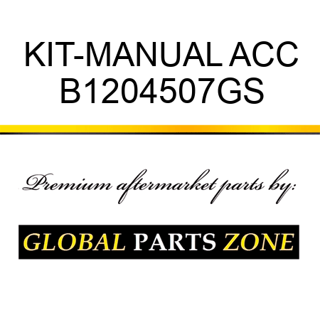 KIT-MANUAL ACC B1204507GS