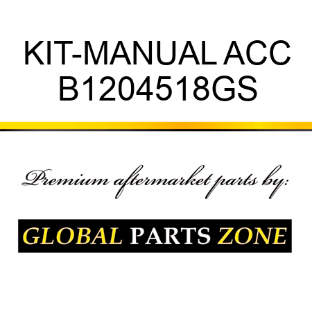 KIT-MANUAL ACC B1204518GS