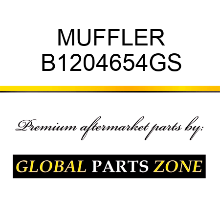 MUFFLER B1204654GS