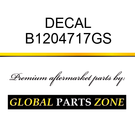 DECAL B1204717GS