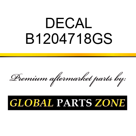DECAL B1204718GS