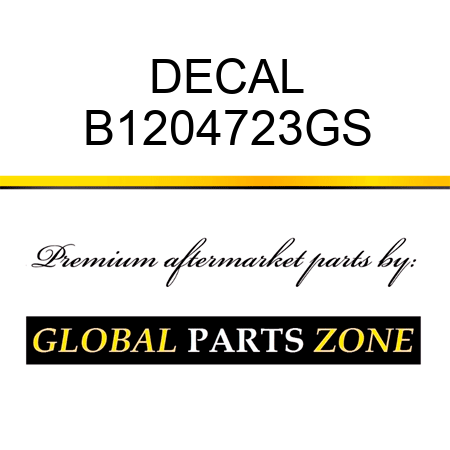 DECAL B1204723GS