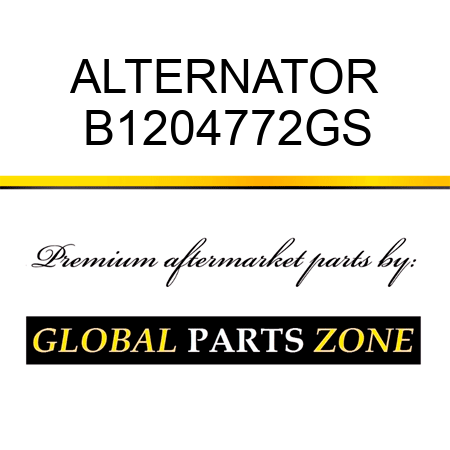 ALTERNATOR B1204772GS