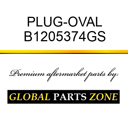 PLUG-OVAL B1205374GS