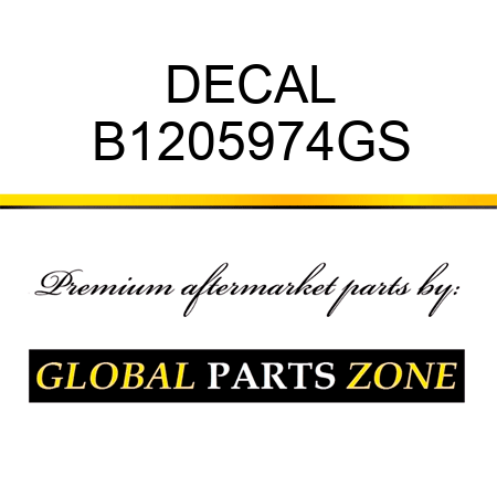DECAL B1205974GS