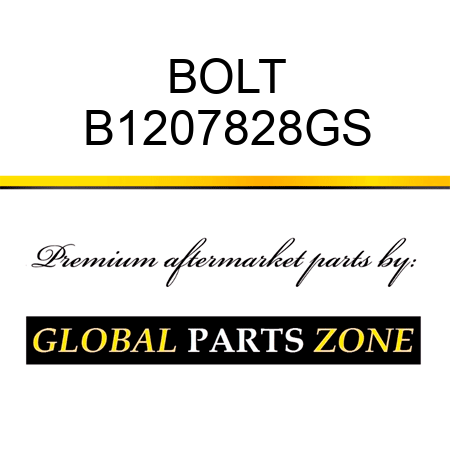 BOLT B1207828GS