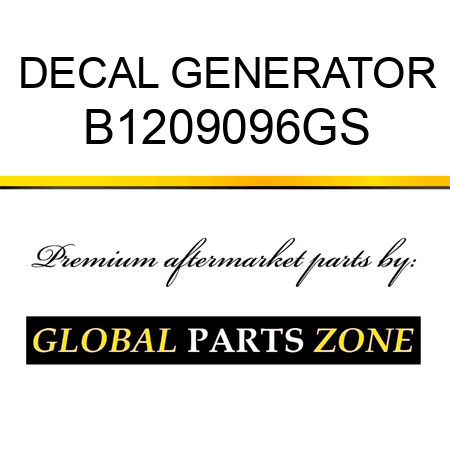 DECAL GENERATOR B1209096GS