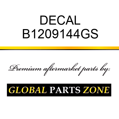 DECAL B1209144GS