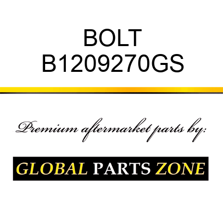 BOLT B1209270GS