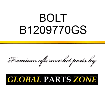 BOLT B1209770GS