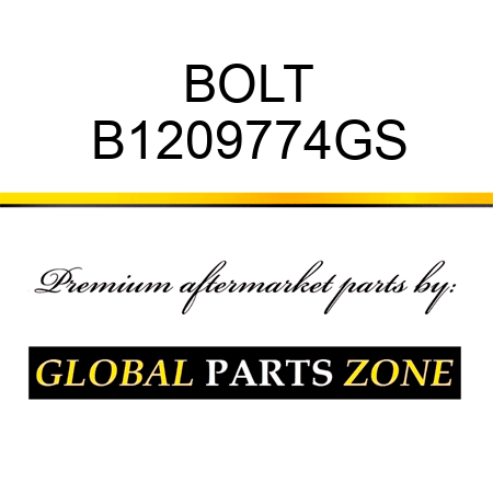 BOLT B1209774GS