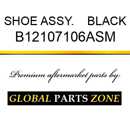SHOE ASSY.    BLACK B12107106ASM