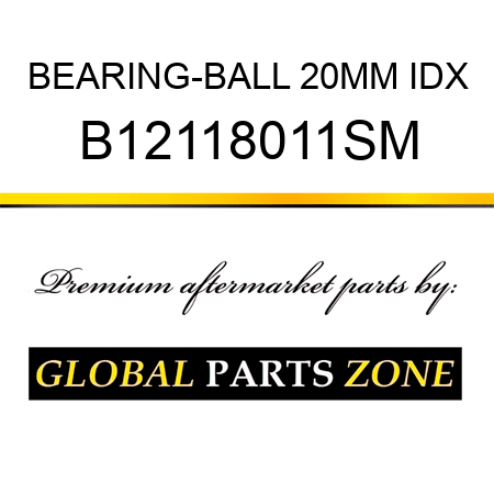 BEARING-BALL 20MM IDX B12118011SM