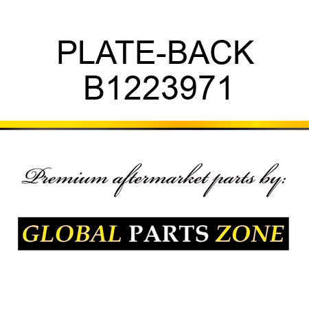 PLATE-BACK B1223971