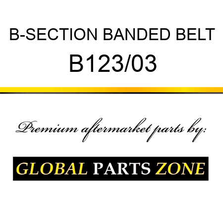 B-SECTION BANDED BELT B123/03