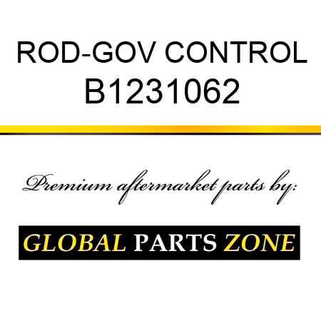 ROD-GOV CONTROL B1231062