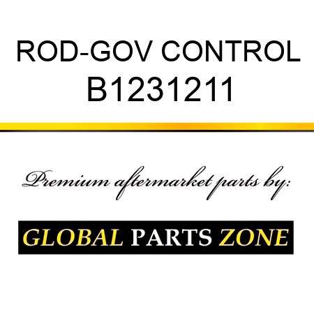 ROD-GOV CONTROL B1231211