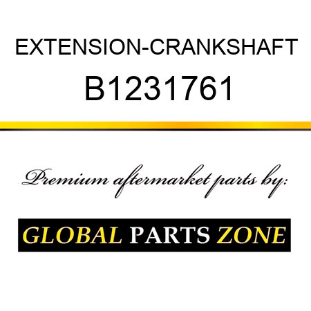 EXTENSION-CRANKSHAFT B1231761