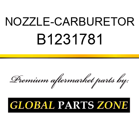 NOZZLE-CARBURETOR B1231781